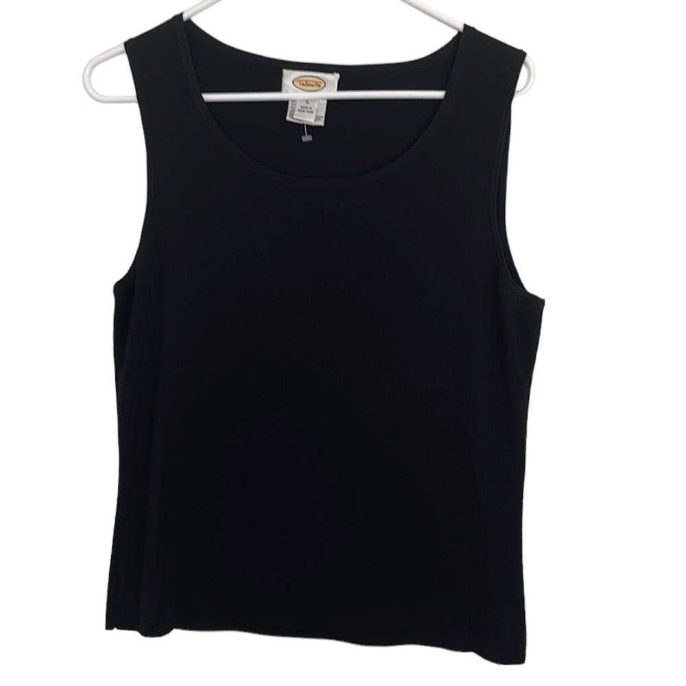 Talbots black knit tank